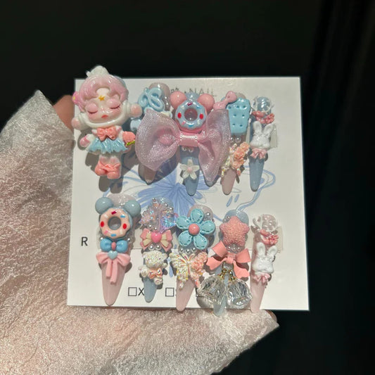 ⬛️NANABOSS🔷Pastel Dreamy Doll Nails