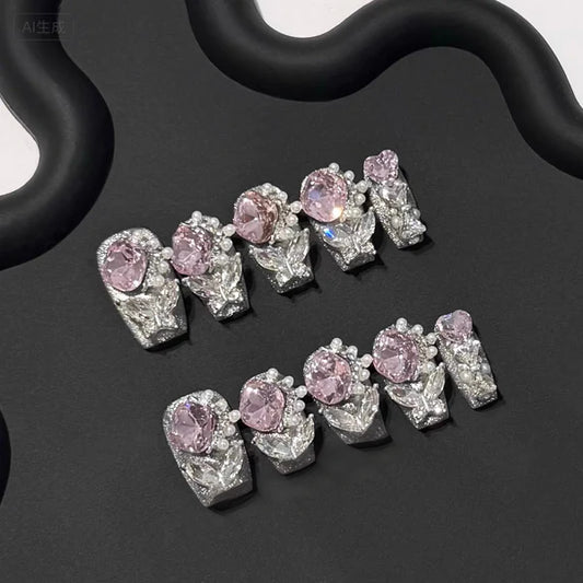 ⬛️NANABOSS🔷Lavender Gem Luxury Nails