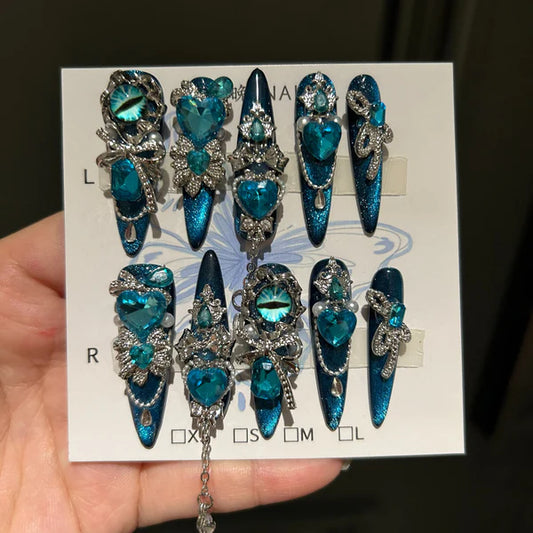 ⬛️NANABOSS🔷Ocean Gem Nails