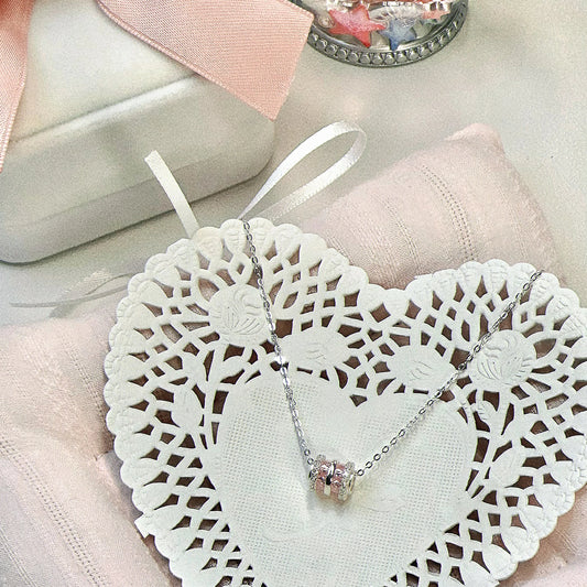 NaNa Boss | Stardream Pink S999 Sterling Silver Choker – Sweet & Versatile Collarbone Necklace