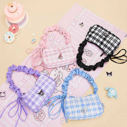 ⬛️NANABOSS🔷 Sanrio Gingham Ruffle Bag: Cute & Timeless