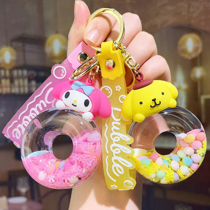 ⬛️NANABOSS🔷 Sanrio Liquid Donut Keychain