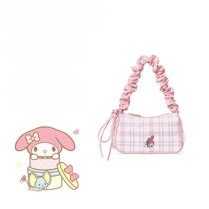 ⬛️NANABOSS🔷 Sanrio Gingham Ruffle Bag: Cute & Timeless