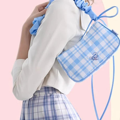 ⬛️NANABOSS🔷 Sanrio Gingham Ruffle Bag: Cute & Timeless