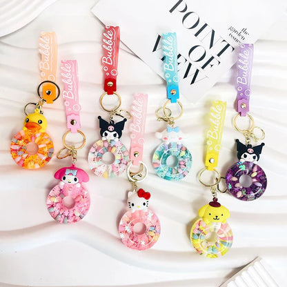 ⬛️NANABOSS🔷 Sanrio Liquid Donut Keychain