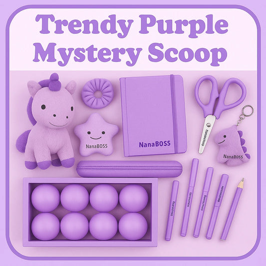 ⬛️NANABOSS🔷 Trendy Purple Mystery Scoop - Level Up Your Purple Game!