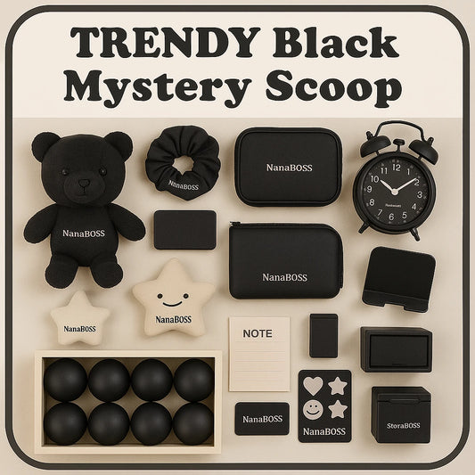 ⬛️NANABOSS🔷 Trendy Black Mystery Scoop - Level Up Your Black Game!
