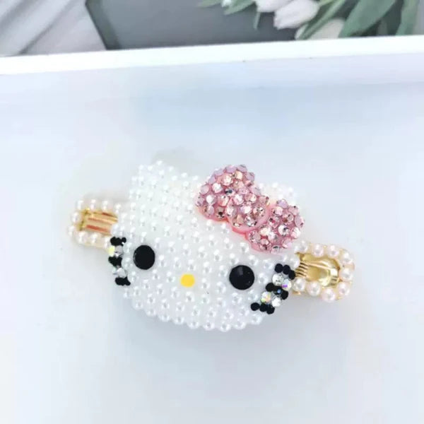 ⬛️NANABOSS🔷 Hello Kitty Rhinestone Hair Clip