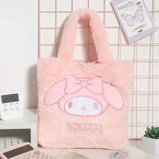 ⬛️NANABOSS🔷 My Melody Soft Plush Tote