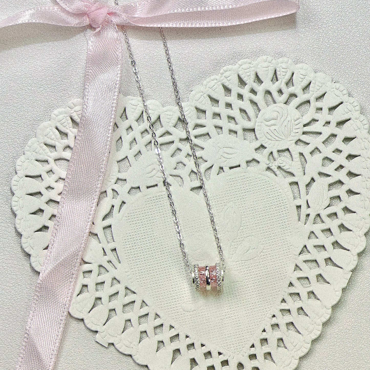 NaNa Boss | Stardream Pink S999 Sterling Silver Choker – Sweet & Versatile Collarbone Necklace