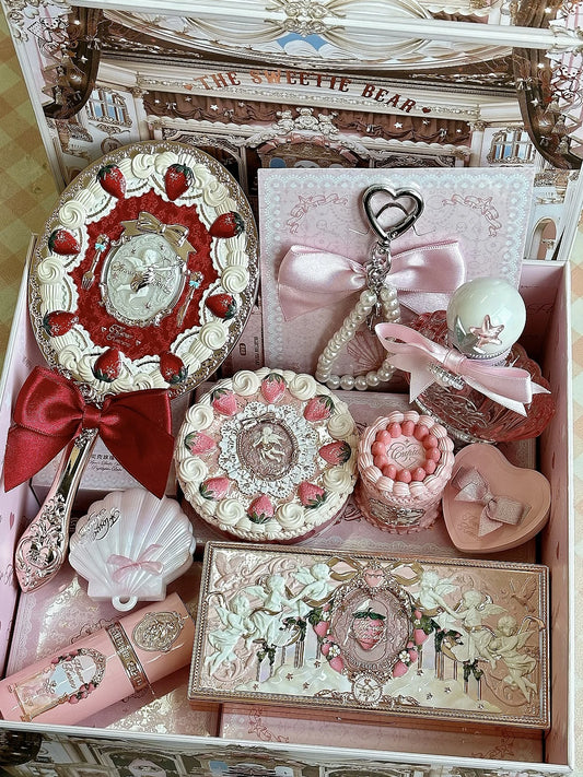 ⬛️NANABOSS🔷 Strawberry Mini Cake Themed Makeup Gift Set (3 Free Gifts)
